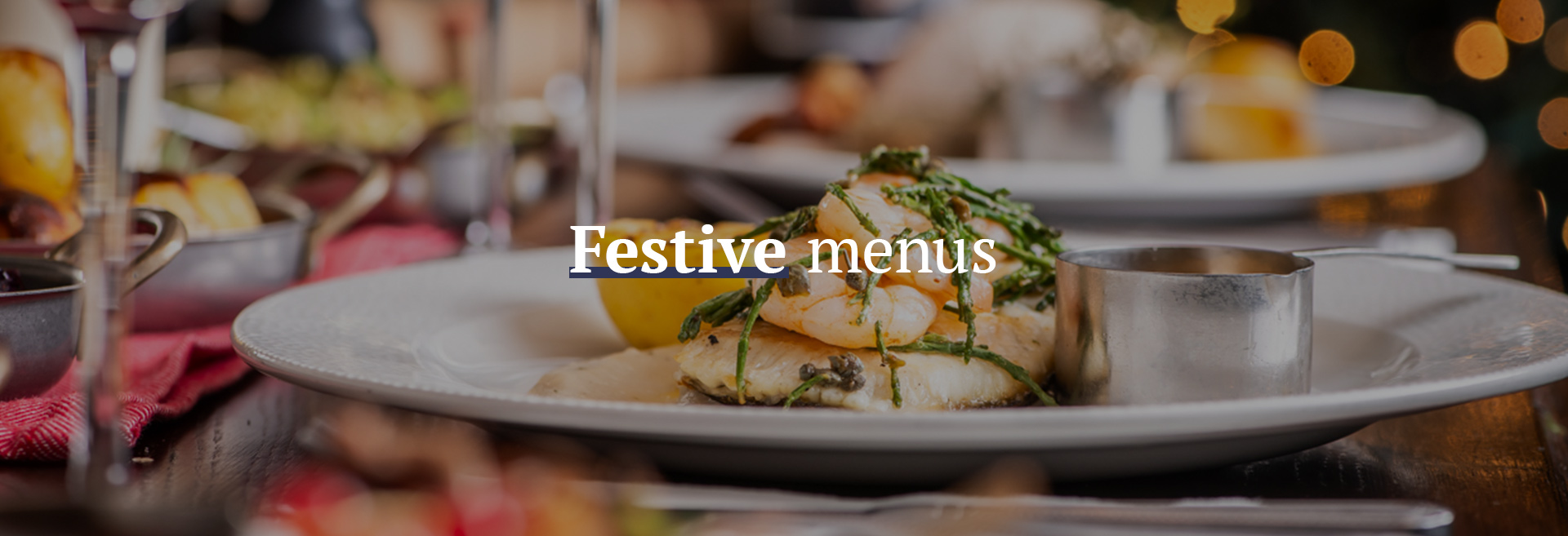 Festive Christmas Menu at The Castle Portobello 