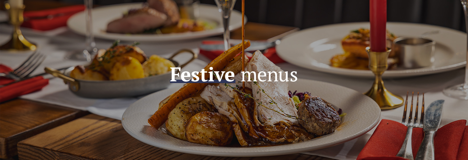 Christmas menu at The Castle Portobello