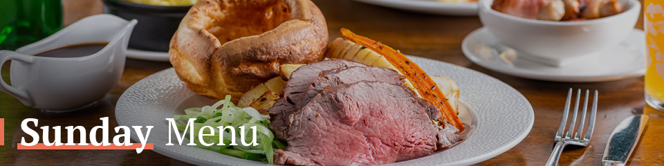 Sunday Menu at The Castle Portobello